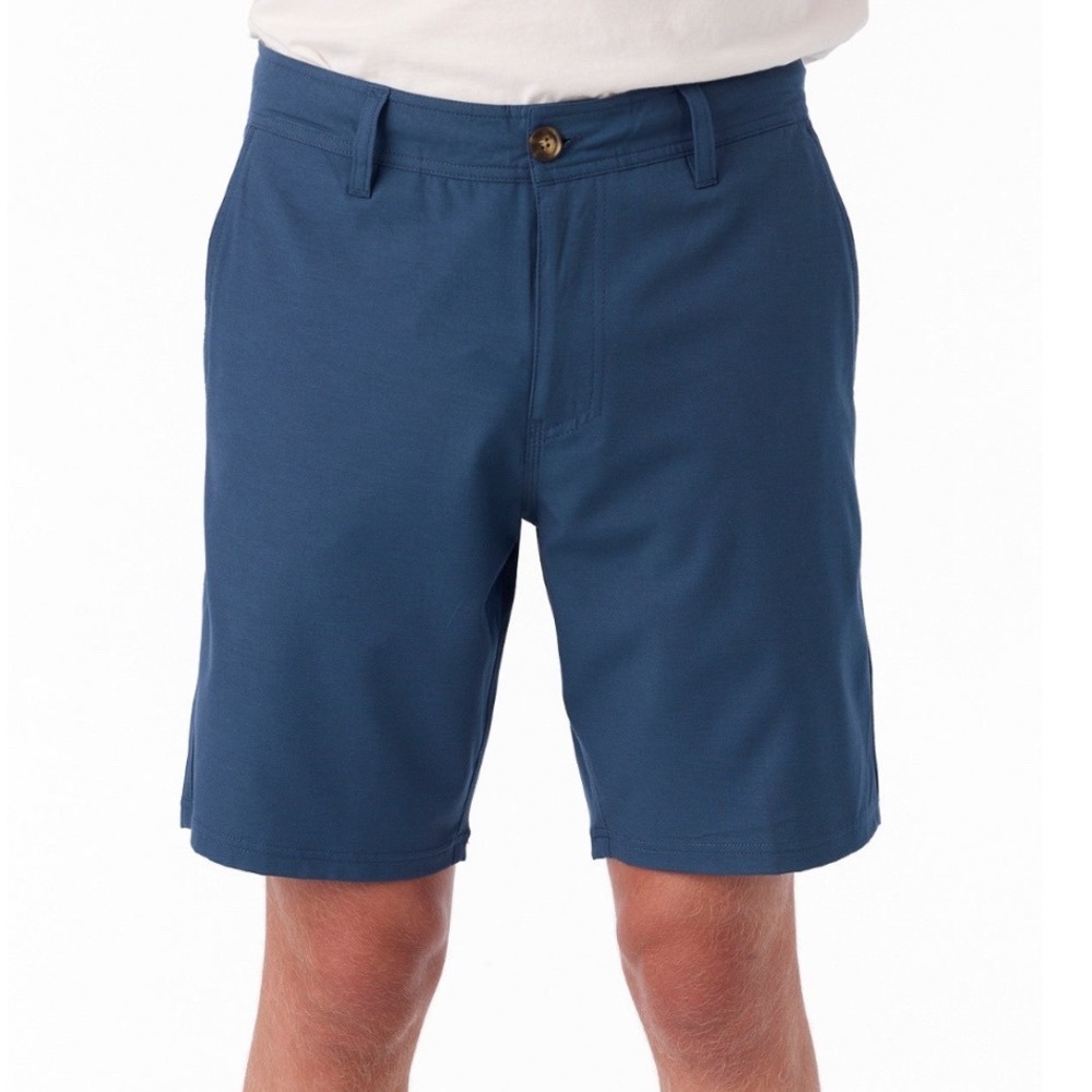 ONeill Hybrid Shorts Mens Blue Performance Walk Surf Shorts Pocket sz 36 Casual
